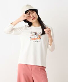 洗える 散歩モチーフTシャツ