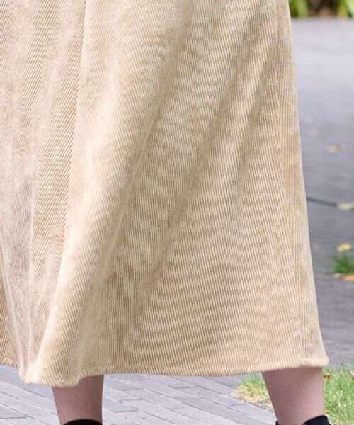 CARA O CRUZ / キャラ・オ・クルス ミニ・ひざ丈スカート | 洗える ウエスト伸縮のびのびコーデュロイのロングスカート | 詳細25