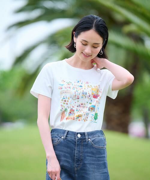 CARA O CRUZ / キャラ・オ・クルス カットソー | 洗える バカンス柄半袖Ｔシャツ | 詳細8