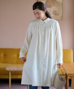 洗える ロングシャツ