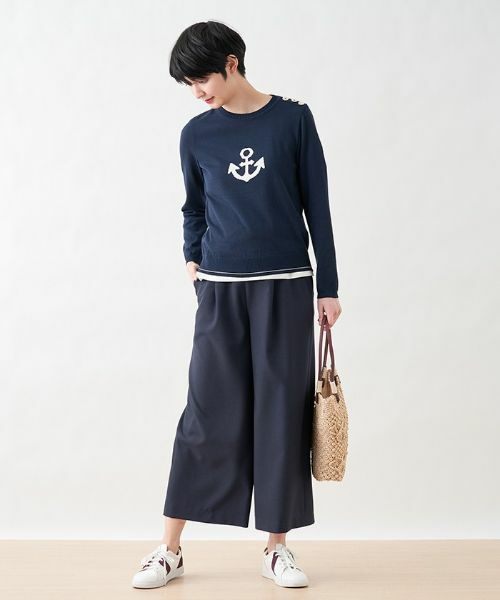 CARA O CRUZ / キャラ・オ・クルス その他パンツ | クロップドワイドパンツ | 詳細12