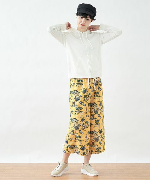 CARA O CRUZ / キャラ・オ・クルス その他パンツ | トロピカルプリントのワイドクロップドパンツ【reyn spooner】 | 詳細11