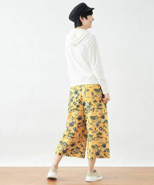 CARA O CRUZ / キャラ・オ・クルス その他パンツ | トロピカルプリントのワイドクロップドパンツ【reyn spooner】 | 詳細12