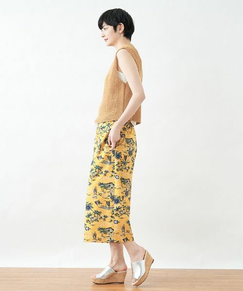 CARA O CRUZ / キャラ・オ・クルス その他パンツ | トロピカルプリントのワイドクロップドパンツ【reyn spooner】 | 詳細17