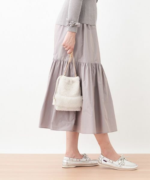 CARA O CRUZ / キャラ・オ・クルス ミニ・ひざ丈スカート | ギャザーロングスカート | 詳細1