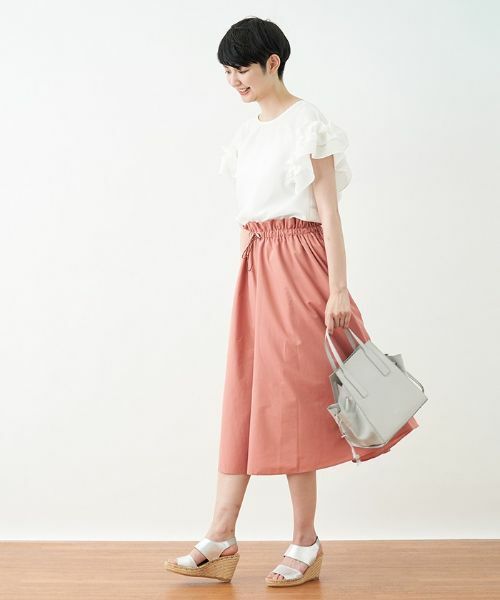 CARA O CRUZ / キャラ・オ・クルス ミニ・ひざ丈スカート | ドロストフレアスカート | 詳細11