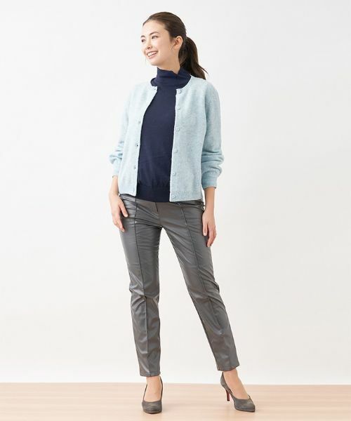 CARA O CRUZ / キャラ・オ・クルス その他パンツ | 【あったか】裏起毛合皮パンツ | 詳細12