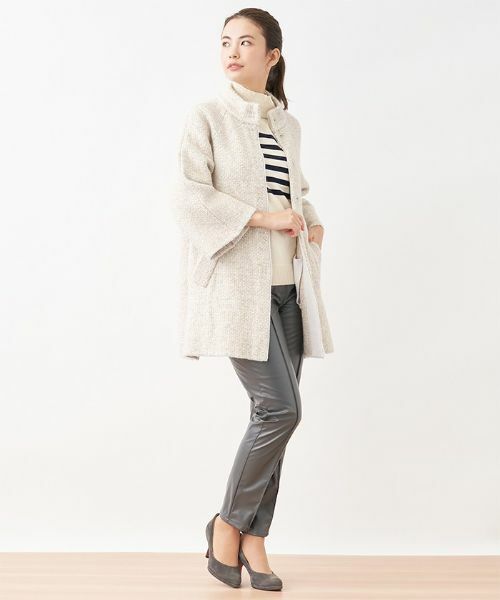 CARA O CRUZ / キャラ・オ・クルス その他パンツ | 【あったか】裏起毛合皮パンツ | 詳細5