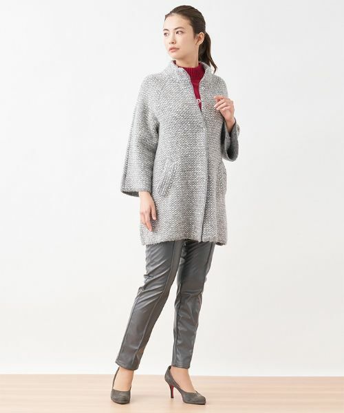 CARA O CRUZ / キャラ・オ・クルス その他パンツ | 【あったか】裏起毛合皮パンツ | 詳細7