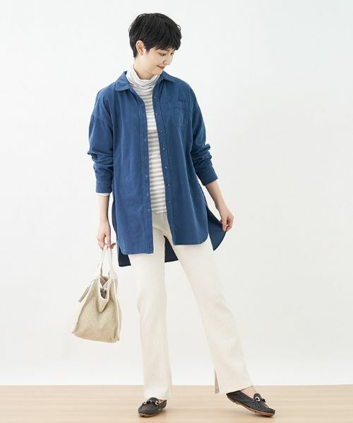 CARA O CRUZ / キャラ・オ・クルス その他パンツ | 洗える ウエストゴム リブニットパンツ | 詳細11