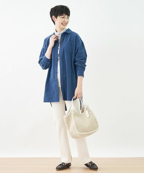 CARA O CRUZ / キャラ・オ・クルス その他パンツ | 洗える ウエストゴム リブニットパンツ | 詳細12