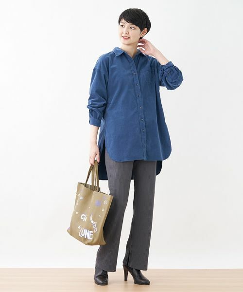 CARA O CRUZ / キャラ・オ・クルス その他パンツ | 洗える ウエストゴム リブニットパンツ | 詳細24