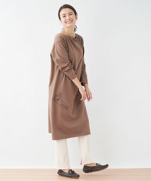 CARA O CRUZ / キャラ・オ・クルス その他パンツ | 洗える ウエストゴム リブニットパンツ | 詳細3