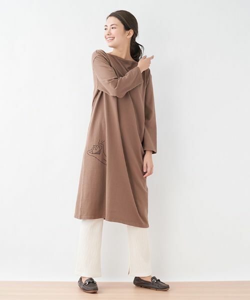 CARA O CRUZ / キャラ・オ・クルス その他パンツ | 洗える ウエストゴム リブニットパンツ | 詳細5