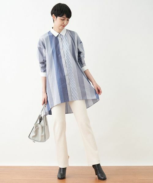 CARA O CRUZ / キャラ・オ・クルス その他パンツ | 洗える ウエストゴム リブニットパンツ | 詳細8