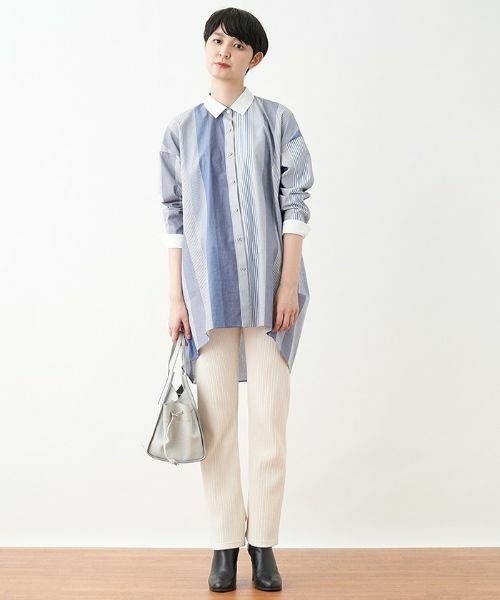 CARA O CRUZ / キャラ・オ・クルス その他パンツ | 洗える ウエストゴム リブニットパンツ | 詳細9