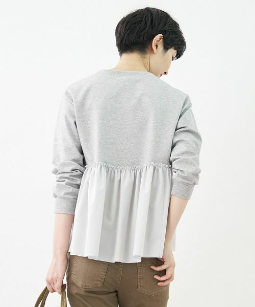 CARA O CRUZ / キャラ・オ・クルス スウェット | バック切替えプルオーバー | 詳細9