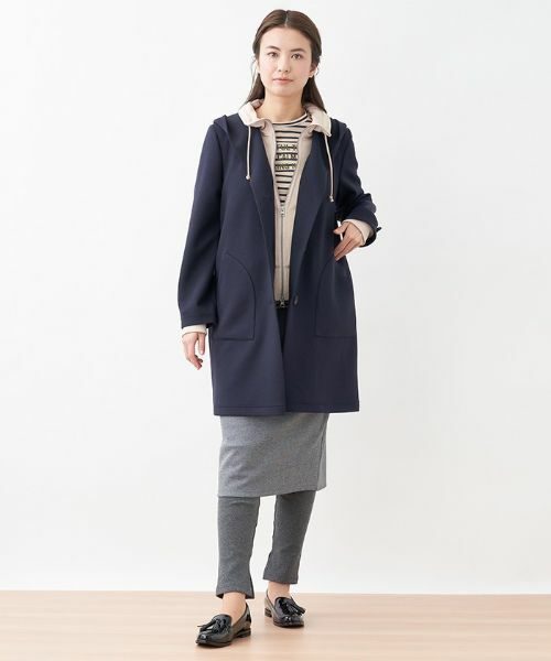 CARA O CRUZ / キャラ・オ・クルス ミニ・ひざ丈スカート | ジャージーミディ丈タイトスカート×リブレギンスセット | 詳細13