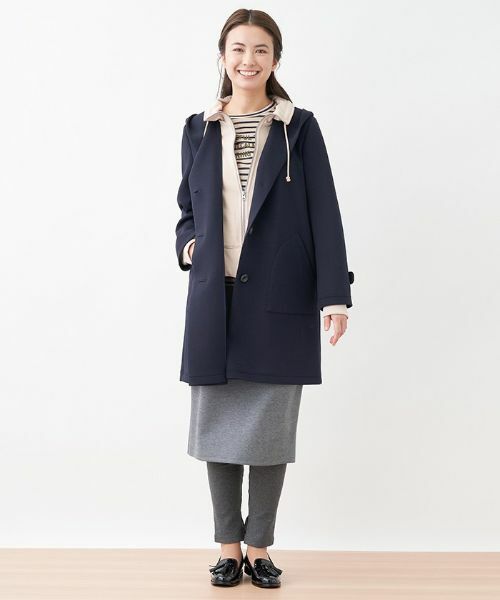 CARA O CRUZ / キャラ・オ・クルス ミニ・ひざ丈スカート | ジャージーミディ丈タイトスカート×リブレギンスセット | 詳細14