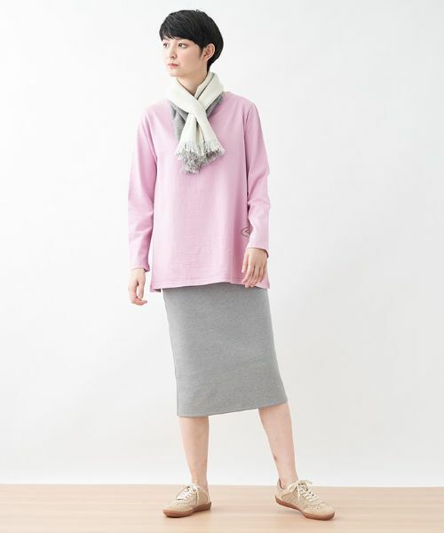 CARA O CRUZ / キャラ・オ・クルス ミニ・ひざ丈スカート | ジャージーミディ丈タイトスカート×リブレギンスセット | 詳細20