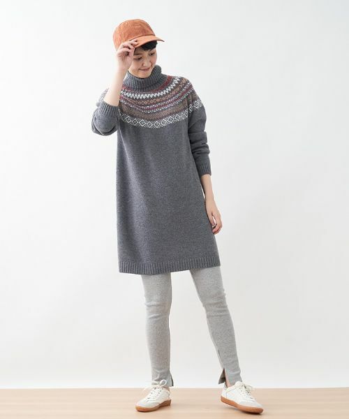 CARA O CRUZ / キャラ・オ・クルス ミニ・ひざ丈スカート | ジャージーミディ丈タイトスカート×リブレギンスセット | 詳細24