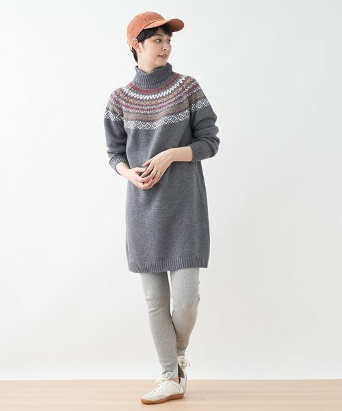 CARA O CRUZ / キャラ・オ・クルス ミニ・ひざ丈スカート | ジャージーミディ丈タイトスカート×リブレギンスセット | 詳細25