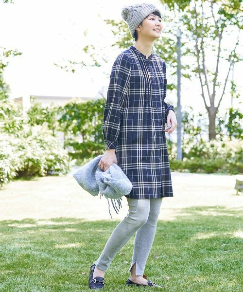 CARA O CRUZ / キャラ・オ・クルス ミニ・ひざ丈スカート | ジャージーミディ丈タイトスカート×リブレギンスセット | 詳細30