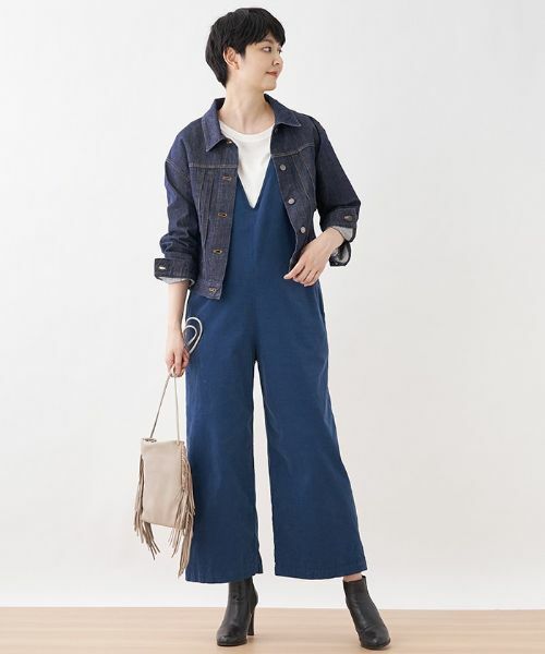 CARA O CRUZ / キャラ・オ・クルス その他パンツ | 細コーデュロイのサロペット | 詳細16