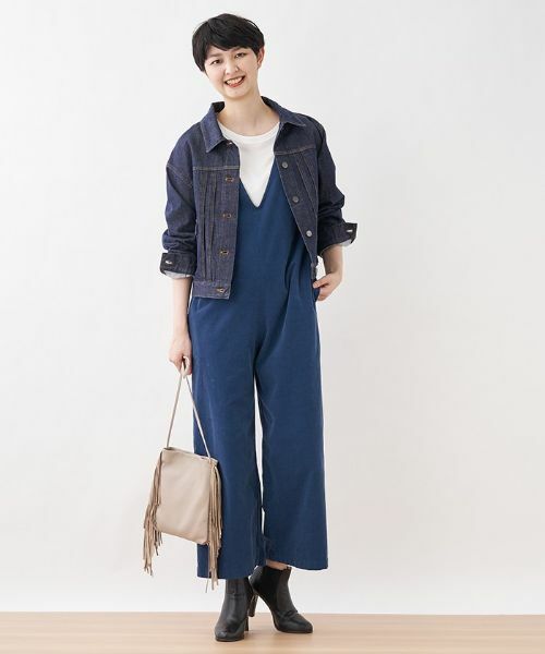 CARA O CRUZ / キャラ・オ・クルス その他パンツ | 細コーデュロイのサロペット | 詳細17