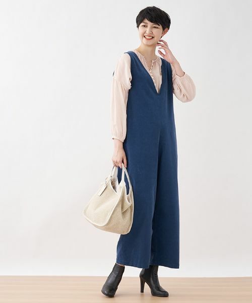 CARA O CRUZ / キャラ・オ・クルス その他パンツ | 細コーデュロイのサロペット | 詳細22