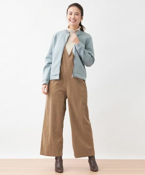 CARA O CRUZ / キャラ・オ・クルス その他パンツ | 細コーデュロイのサロペット | 詳細4