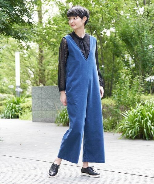 CARA O CRUZ / キャラ・オ・クルス その他パンツ | 細コーデュロイのサロペット | 詳細9