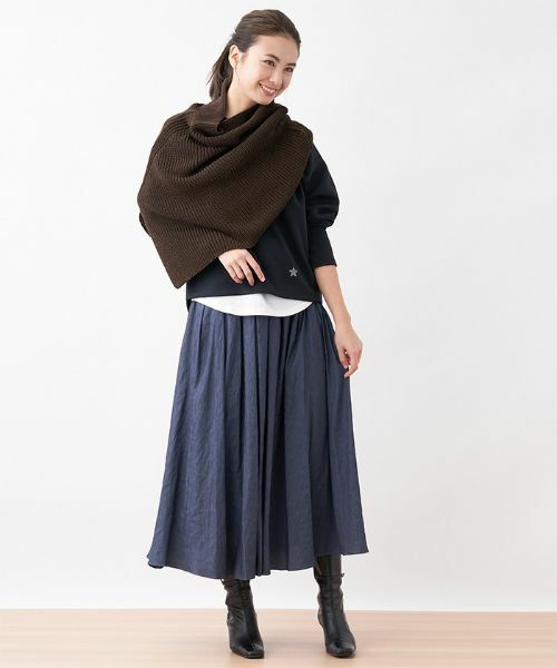 CARA O CRUZ / キャラ・オ・クルス マフラー・ショール・スヌード・ストール | ニットポンチョ | 詳細5