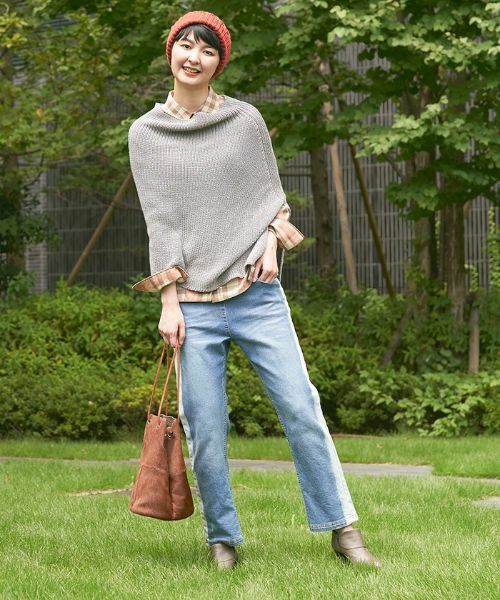 CARA O CRUZ / キャラ・オ・クルス マフラー・ショール・スヌード・ストール | ニットポンチョ | 詳細6