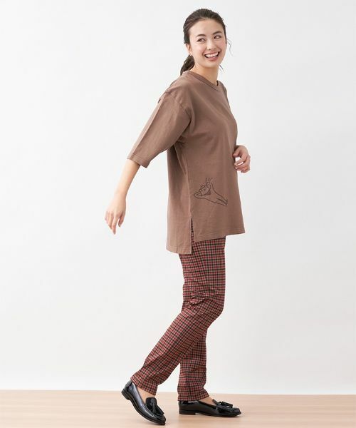 CARA O CRUZ / キャラ・オ・クルス その他小物 | クマさんイラスト7分袖Tシャツ | 詳細10