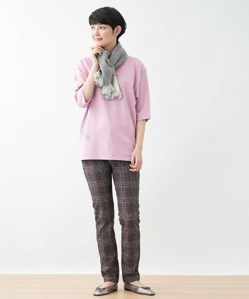 CARA O CRUZ / キャラ・オ・クルス その他小物 | クマさんイラスト7分袖Tシャツ | 詳細12