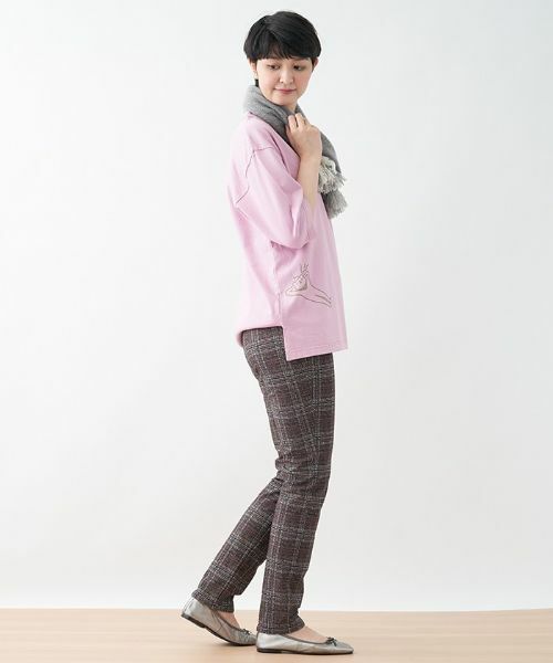 CARA O CRUZ / キャラ・オ・クルス その他小物 | クマさんイラスト7分袖Tシャツ | 詳細13