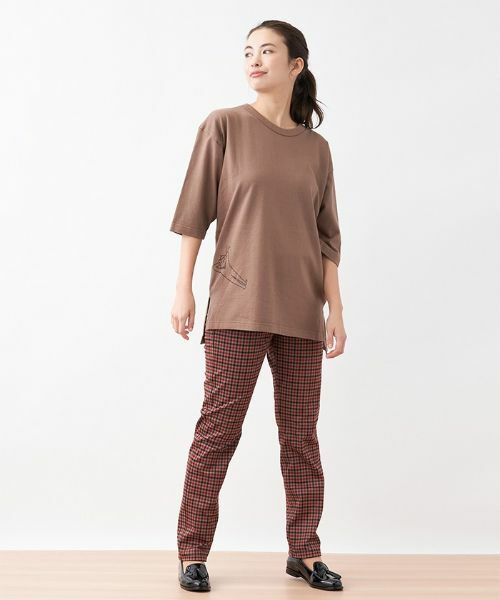 CARA O CRUZ / キャラ・オ・クルス その他小物 | クマさんイラスト7分袖Tシャツ | 詳細9