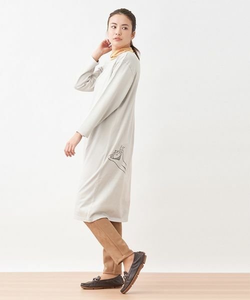 CARA O CRUZ / キャラ・オ・クルス その他小物 | クマさんイラスト長袖チュニック | 詳細8