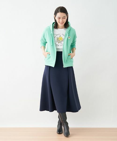 CARA O CRUZ / キャラ・オ・クルス ミニ・ひざ丈スカート | 洗える フレアスカート【セットアップ対応】 | 詳細13