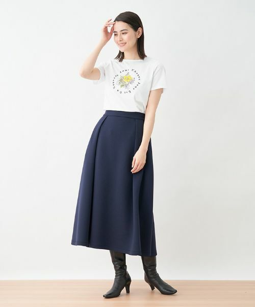 CARA O CRUZ / キャラ・オ・クルス ミニ・ひざ丈スカート | 洗える フレアスカート【セットアップ対応】 | 詳細16