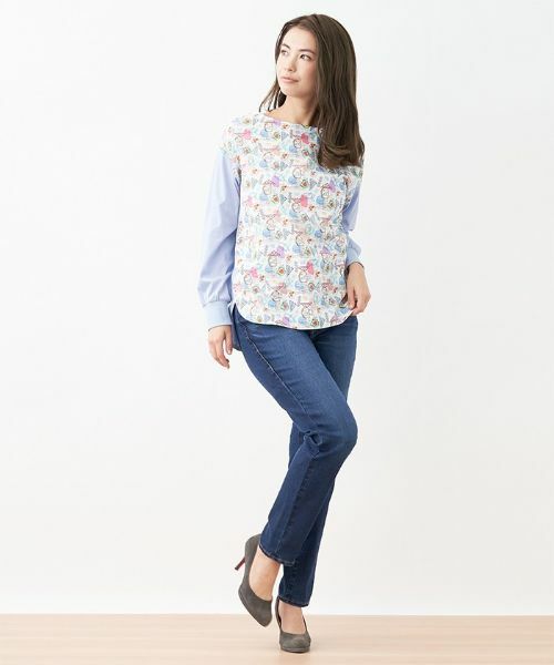 CARA O CRUZ / キャラ・オ・クルス カットソー | 配色プリントMIXトップス【LEGGIUNO 】 | 詳細3