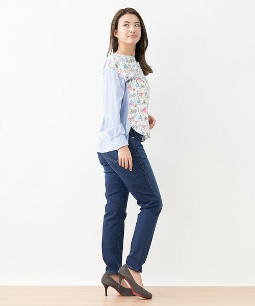 CARA O CRUZ / キャラ・オ・クルス カットソー | 配色プリントMIXトップス【LEGGIUNO 】 | 詳細4