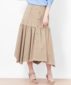 CARA O CRUZ / キャラ・オ・クルス ミニ・ひざ丈スカート | イレギュラーヘムスカート