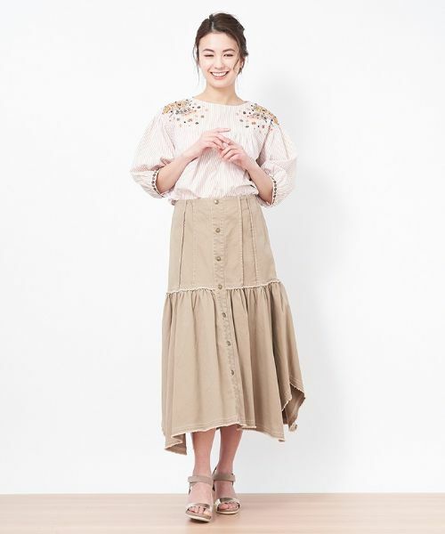 CARA O CRUZ / キャラ・オ・クルス ミニ・ひざ丈スカート | イレギュラーヘムスカート | 詳細10