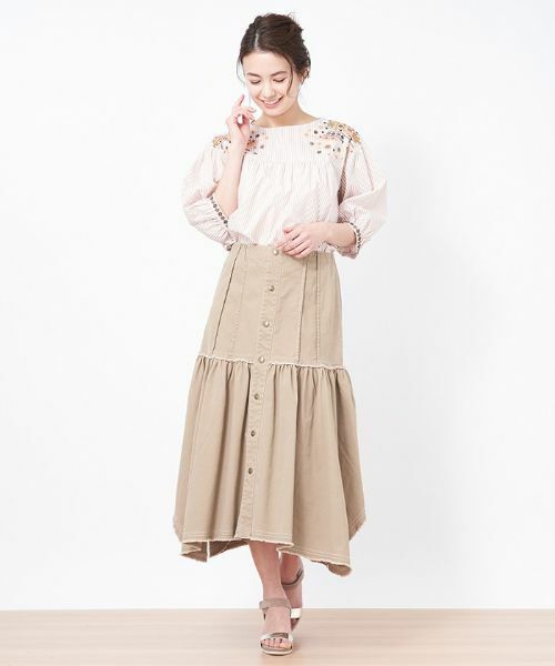 CARA O CRUZ / キャラ・オ・クルス ミニ・ひざ丈スカート | イレギュラーヘムスカート | 詳細11