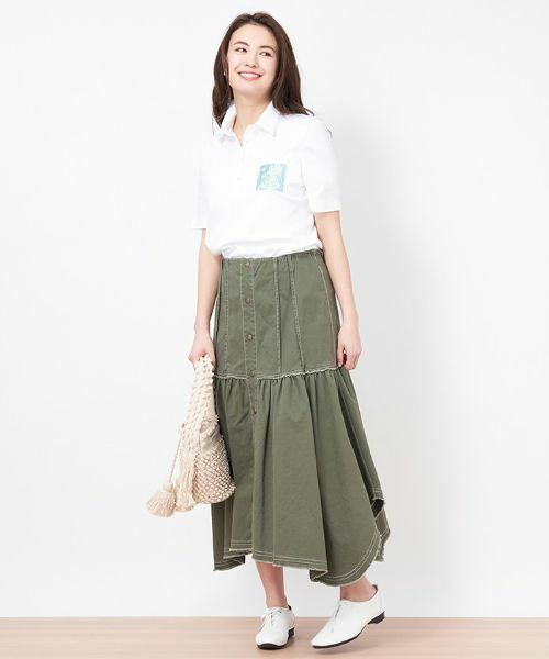 CARA O CRUZ / キャラ・オ・クルス ミニ・ひざ丈スカート | イレギュラーヘムスカート | 詳細12