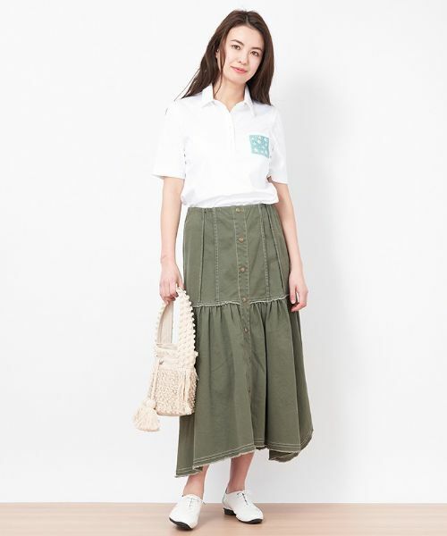 CARA O CRUZ / キャラ・オ・クルス ミニ・ひざ丈スカート | イレギュラーヘムスカート | 詳細13