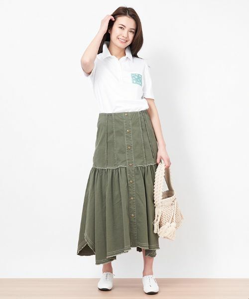 CARA O CRUZ / キャラ・オ・クルス ミニ・ひざ丈スカート | イレギュラーヘムスカート | 詳細14