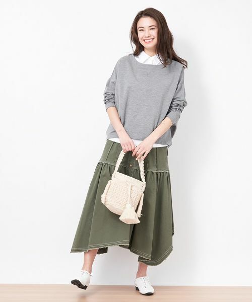 CARA O CRUZ / キャラ・オ・クルス ミニ・ひざ丈スカート | イレギュラーヘムスカート | 詳細16